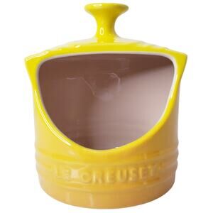 LE CREUSET Stoneware Salt Crock Ombre Yellow 10 oz./ 0.3L in VGUC